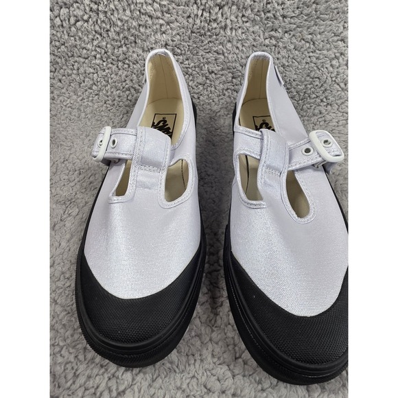 VANS Style 93 Coated Canvas True White Mary Jane Sneakers Shoes Women's Size 8.5 - Picture 2 of 15
